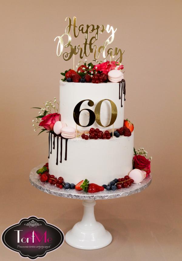 Tort na 60 te urodziny